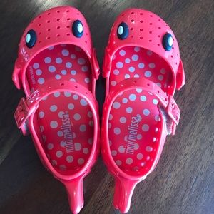 Mini Melissa Koi fish red shoes